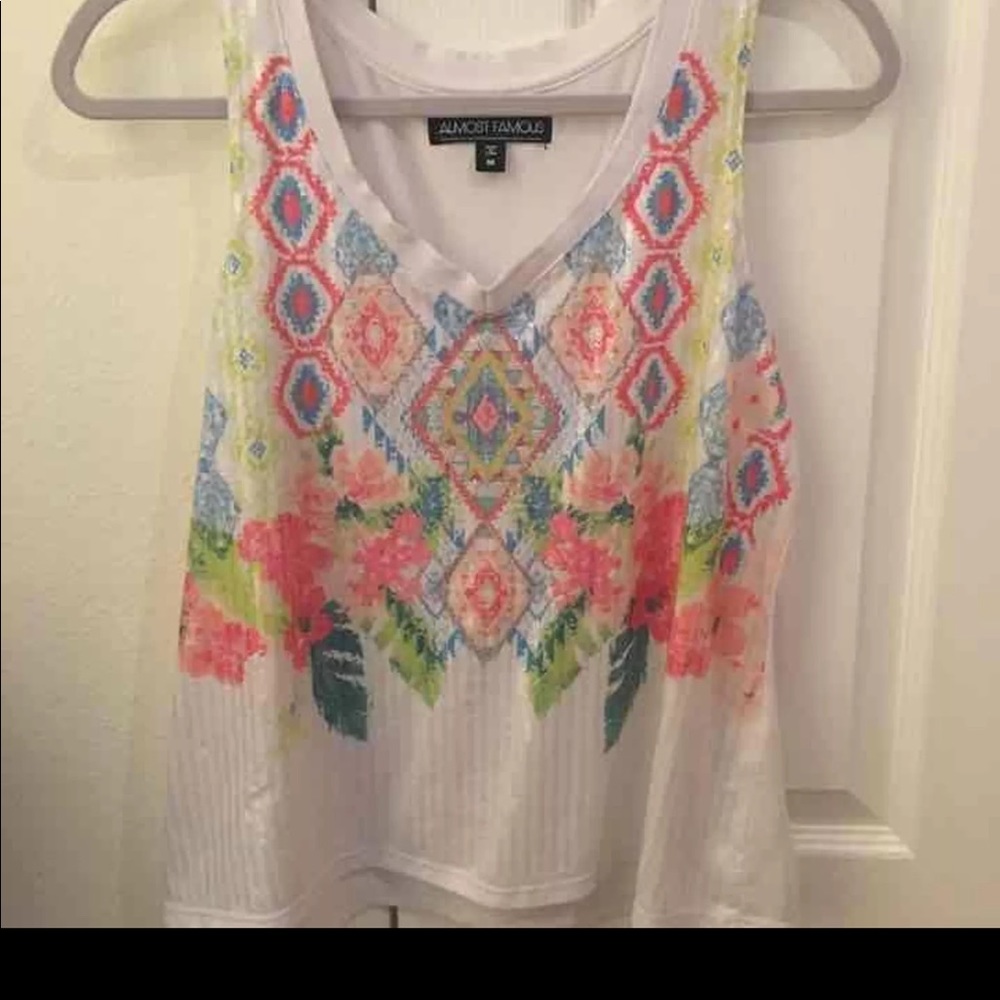 Super cute sequin tank top